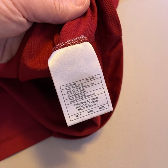 Nike ACG 1/4 Zip Pullover Red 3XLT - Picture 4 of 6